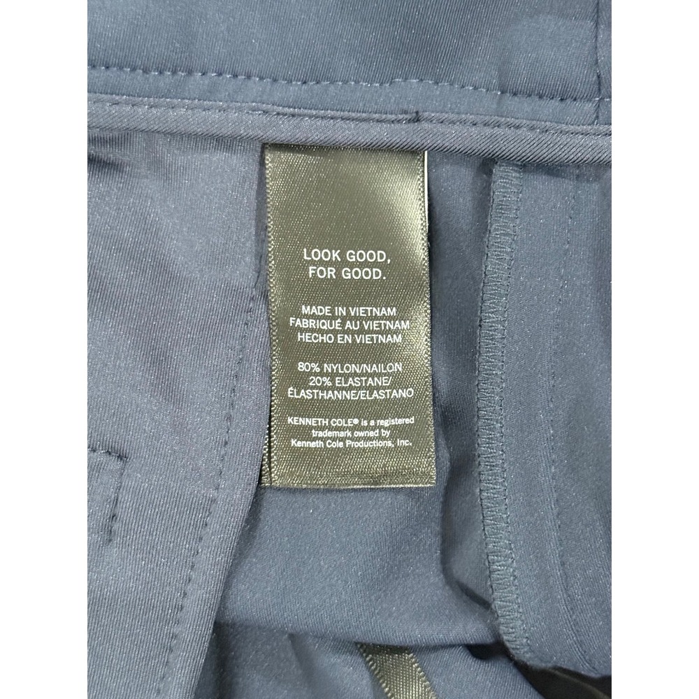 Kenneth Cole Womens Slim Ankle Pants Dark Navy Blue Mid Rise Size 4 NWT W466 - Picture 4 of 10